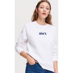 Bluza z napisem - Kremowy. Bluzy damskie marki Reserved. Za 39.99 zł.