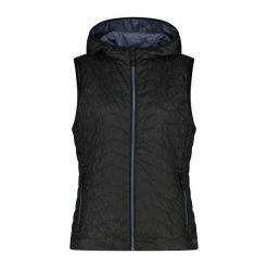 Kamizelka damska turystyczne CMP 35Z5026. Czarne kurtki sportowe damskie CMP, na zimę, l, bez wzorów, bez kaptura, narciarskie. Za 279.99 zł.