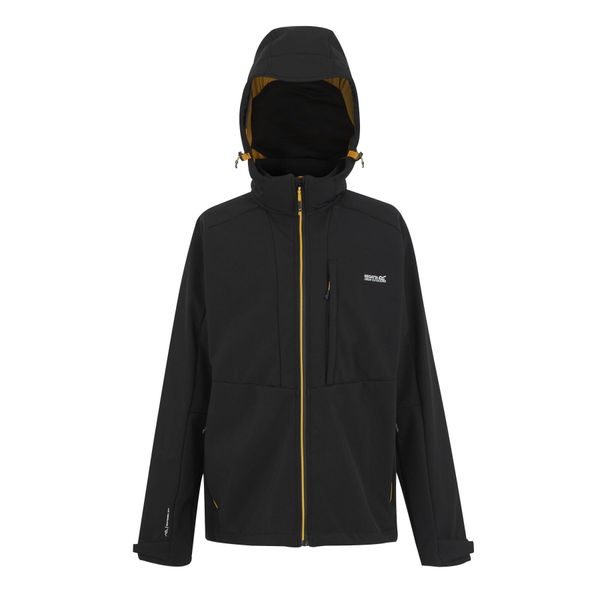 Kurtka wodoodporna z kapturem Regatta Hewitts. Niebieskie kurtki męskie Regatta, m, bez wzorów, z elastanu, z kapturem. Za 355.00 zł.