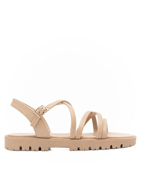 DeeZee Sandały CS6082-02 Beżowy. Brązowe sandały dziewczęce DeeZee, z syntetyku, bez zapięcia. Za 59.99 zł.