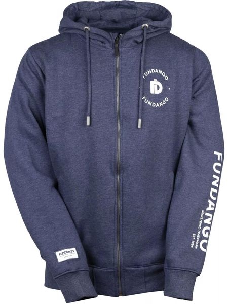 Bluza męska Fundango West Point z kapturem. Niebieskie bluzy męskie Fundango, m, bez wzorów, z bawełny, z kapturem. Za 239.90 zł.