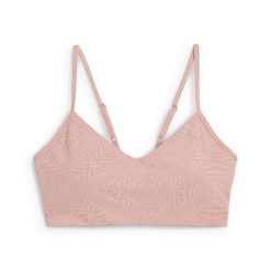 Damski stanik MOVE CLOUDSPUN AOP PUMA Rose Quartz Pink. Czerwone obuwie sportowe damskie Puma, bez wzorów, na fitness i siłownię. W wyprzedaży za 147.55 zł.