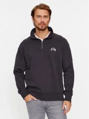LEE MĘSKA BLUZA HALF ZIP SWS WASHED BLACK 112341671 LL99017013. Czarne bluzy męskie Lee, l, bez wzorów, bez kaptura. Za 199.99 zł.