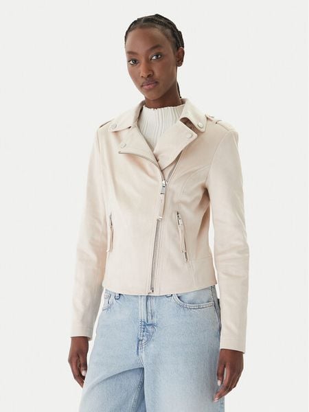 Guess Kurtka przejściowa W6GL10 W1968 Écru Regular Fit. Białe kurtki damskie Guess, s, z aplikacjami, z syntetyku, bez kaptura. Za 508.99 zł.