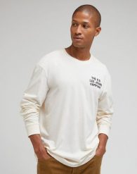 LEE RELAXED TEE MĘSKA KOSZULKA Z DŁUGIM RĘKAWEM LONGSLEEVE ECRU 112341753 LL94016990. Bluzki z długim rękawem męskie Lee, l, bez wzorów, bez ramiączek. Za 109.99 zł.