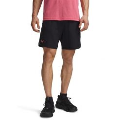 Spodenki męskie Under Armour Vanish Woven 6in 1373718. Czarne krótkie spodenki sportowe męskie Under Armour, m, bez wzorów, z materiału, na fitness i siłownię. Za 194.15 zł.