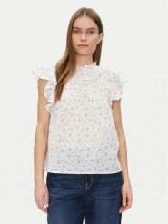 Vero Moda Bluzka Trine 10301205 Biały Standard Fit. Białe bluzki damskie Vero Moda, m, bez wzorów, z bawełny, bez kołnierzyka, bez ramiączek. Za 129.99 zł.