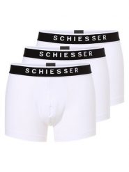 Schiesser Obcisłe bokserki pakowane po 3 szt. Mężczyźni Bawełna biały, 4. Białe bokserki męskie Schiesser, m, bez wzorów, z bawełny. Za 189.95 zł.