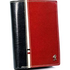 Portfel męski Rovicky 331-RBA-D BLACK-RED czarno-czerwony. Czarne portfele męskie ROVICKY, bez wzorów. Za 84.00 zł.