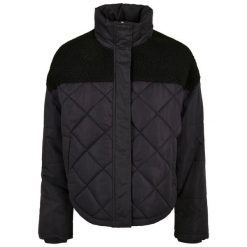 Kurtka damska Urban Classics diamond quilt puffer oversized (GT). Czarne kurtki damskie Urban Classics, bez wzorów, z puchu, bez kaptura. Za 357.00 zł.