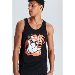 Tank top z grafiką - Czarny. T-shirty męskie Cropp. Za 29.99 zł.