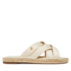 Espadryle Tommy Hilfiger. Brązowe espadryle damskie Tommy Hilfiger, bez wzorów, bez obcasa, bez zapięcia. Za 239.99 zł.