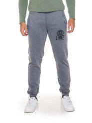Spodnie dresowe z bawełna z kieszenie na co dzień. Niebieskie spodnie dresowe damskie LEONE 1947 APPAREL, m, bez wzorów, z bawełny. Za 303.12 zł.