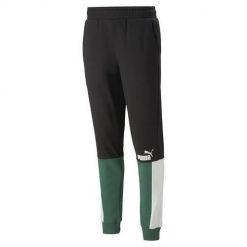 Spodnie sportowe męskie Puma Ess Block Sweatpants. Czarne krótkie spodenki sportowe męskie Puma, m, bez wzorów, z dresówki. Za 351.00 zł.