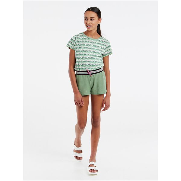 Spodenki dziewczęce Protest PRTFIONA 23 JR shorts. Zielone spodenki dla dziewczynek Protest, bez wzorów, sportowe. Za 169.99 zł.