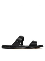 MICHAEL Michael Kors Klapki Jaida 40S5JDFS1L Czarny. Czarne klapki damskie MICHAEL Michael Kors, bez wzorów, ze skóry, bez obcasa. Za 279.99 zł.