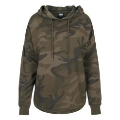 Bluza damska z kapturem Urban Classic Camo. Brązowe bluzy damskie Urban Classics, bez wzorów, z kapturem. Za 214.00 zł.
