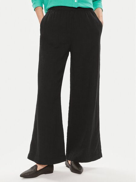 Gap Spodnie materiałowe 855967-00 Czarny Relaxed Fit. Czarne spodnie materiałowe damskie GAP, xl, bez wzorów, z bawełny. Za 209.99 zł.