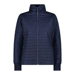 Damska kurtka puchowa CMP. Niebieskie kurtki damskie CMP, bez wzorów, z puchu, bez kaptura, trekkingowe. Za 505.00 zł.