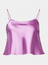 Hunkemöller Koszulka piżamowa 203157 Fioletowy Comfortable Fit. Fioletowe piżamy damskie Hunkemöller, xl, bez wzorów, z syntetyku, bez ramiączek. Za 69.99 zł.