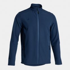Kurtka sportowa męska Basilea II Softshell Jacket. Niebieskie kurtki sportowe męskie Joma, m, bez wzorów, z elastanu, do piłki nożnej. Za 169.99 zł.
