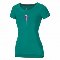 Koszulka damska Ocun Raglan. Niebieskie koszulki sportowe damskie Ocun, xl, bez wzorów, bez kołnierzyka, bez ramiączek, wspinaczkowe. Za 178.50 zł.