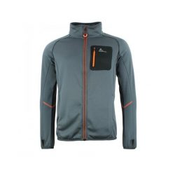 Kurtka polarshell Peak Mountain. Szare kurtki męskie Peak Mountain, bez wzorów, trekkingowe. W wyprzedaży za 181.50 zł.