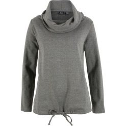 Bluza dresowa bonprix szary melanż. Bluzy damskie bonprix. Za 37.99 zł.