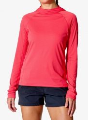Bluza do biegania damska Rab Sonic Hoody. Czerwone bluzy damskie RAB, l, bez wzorów, z materiału, z kapturem, do biegania. Za 269.49 zł.