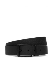 Calvin Klein Pasek Pin Buckle Rbr Aop 35Mm Adj/Rev LV04D7135G Czarny. Czarne paski damskie Calvin Klein, bez wzorów, ze skóry. Za 289.99 zł.
