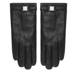Rękawiczki Damskie Calvin Klein. Czarne rękawiczki damskie Calvin Klein, bez wzorów. Za 389.99 zł.