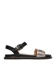 U.S. Polo Assn. Sandały EO-ADELI001W/6L1 Srebrny. Szare sandały damskie U.S. Polo Assn., bez wzorów, ze skóry, bez obcasa, na płaskiej podeszwie, bez zapięcia. Za 299.99 zł.