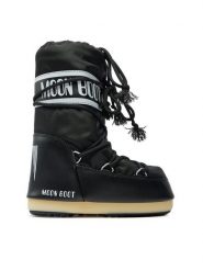 Moon Boot Śniegowce 80D1400440 S Czarny. Czarne buty zimowe dziewczęce Moon Boot, ze skóry, bez zapięcia. Za 625.00 zł.