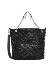 Juicy Couture Torebka BIJXT8667WRY Czarny. Czarne torebki do ręki damskie Juicy Couture, bez wzorów, z materiału, bez dodatków. Za 439.99 zł.