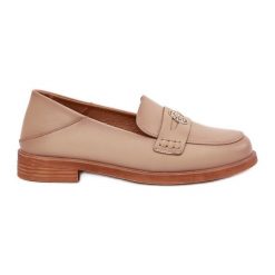 Eleganckie Mokasyny Damskie Z Naturalnej Skóry Vinceza 18100 Beżowe beżowy. Brązowe mokasyny damskie ze skóry, eleganckie. Za 239.75 zł.