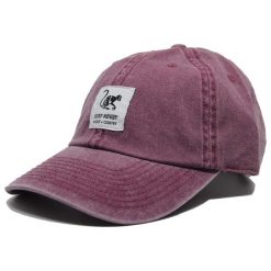 Czapka Baseballowa – Postarzany Wygląd – Dorośli / Jeden Rozmiar (Bordowy). Czerwone czapki i kapelusze męskie SURF MONKEY, z aplikacjami, z bawełny. Za 159.95 zł.