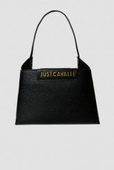 JUST CAVALLI Czarna torebka Range D Metal Just Cavalli - Style 5. Czarne torebki do ręki damskie Just Cavalli, bez wzorów, ze skóry, eleganckie, bez dodatków. W wyprzedaży za 379.99 zł.