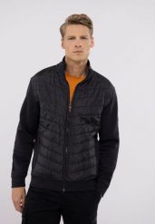 Bluza z pikowaniem B-JAMES. Szare bluzy męskie Volcano, m, bez wzorów, z bawełny, bez kaptura. Za 189.99 zł.