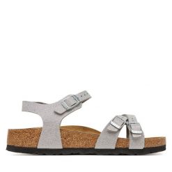 Sandały Birkenstock. Szare sandały dziewczęce Birkenstock, bez zapięcia. Za 319.99 zł.
