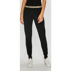 Emporio Armani - Legginsy. Szare legginsy damskie Emporio Armani, z bawełny. W wyprzedaży za 179.90 zł.