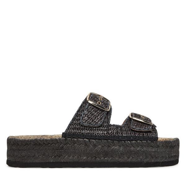 Espadryle LOVE MOSCHINO. Szare espadryle damskie Love Moschino, bez wzorów, bez obcasa, bez zapięcia. Za 869.99 zł.