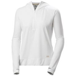 Damska bluza z kapturem zapinana na zamek 1/2 Helly Hansen Shine Solen. Białe bluzy damskie Helly Hansen, bez wzorów, z kapturem. Za 422.00 zł.