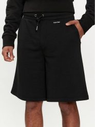 Calvin Klein Szorty sportowe Nano Logo K10K112689 Czarny Regular Fit. Czarne krótkie spodenki sportowe męskie Calvin Klein, m, bez wzorów, z bawełny. Za 209.99 zł.