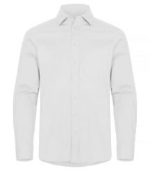 Clique Stretch Shirt L/S – koszula z długim rękawem stretch – White. Białe koszule męskie CLIQUE, l, bez wzorów, z bawełny, bez kołnierzyka, bez ramiączek. Za 189.57 zł.
