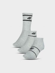 4F Skarpety casual (3-pack) uniseks - szare 43-46. Szare skarpety męskie 4f, bez wzorów, z bawełny. Za 49.99 zł.