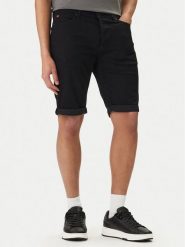 HUGO Szorty jeansowe 50556154 Czarny Tapered Fit. Czarne szorty męskie Hugo, m, bez wzorów, z bawełny. Za 449.99 zł.