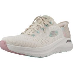 Buty SKECHERS ARCH FIT 2.0 SLIP-INS Biały. Białe obuwie sportowe damskie Skechers, bez wzorów, z materiału, do biegania. Za 419.99 zł.