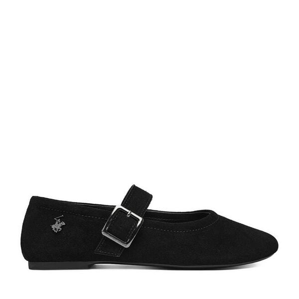 Baleriny Beverly Hills Polo Club. Czarne baleriny damskie Beverly Hills Polo Club, bez wzorów, bez obcasa. Za 255.99 zł.
