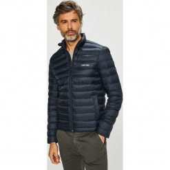 Calvin Klein - Kurtka puchowa. Czarne kurtki męskie Calvin Klein, z materiału. Za 899.90 zł.
