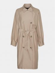 Vero Moda Curve Trencz Doreen 10307261 Beżowy Regular Fit. Brązowe płaszcze damskie Vero Moda Curve, bez wzorów, z syntetyku, bez kaptura. Za 239.99 zł.
